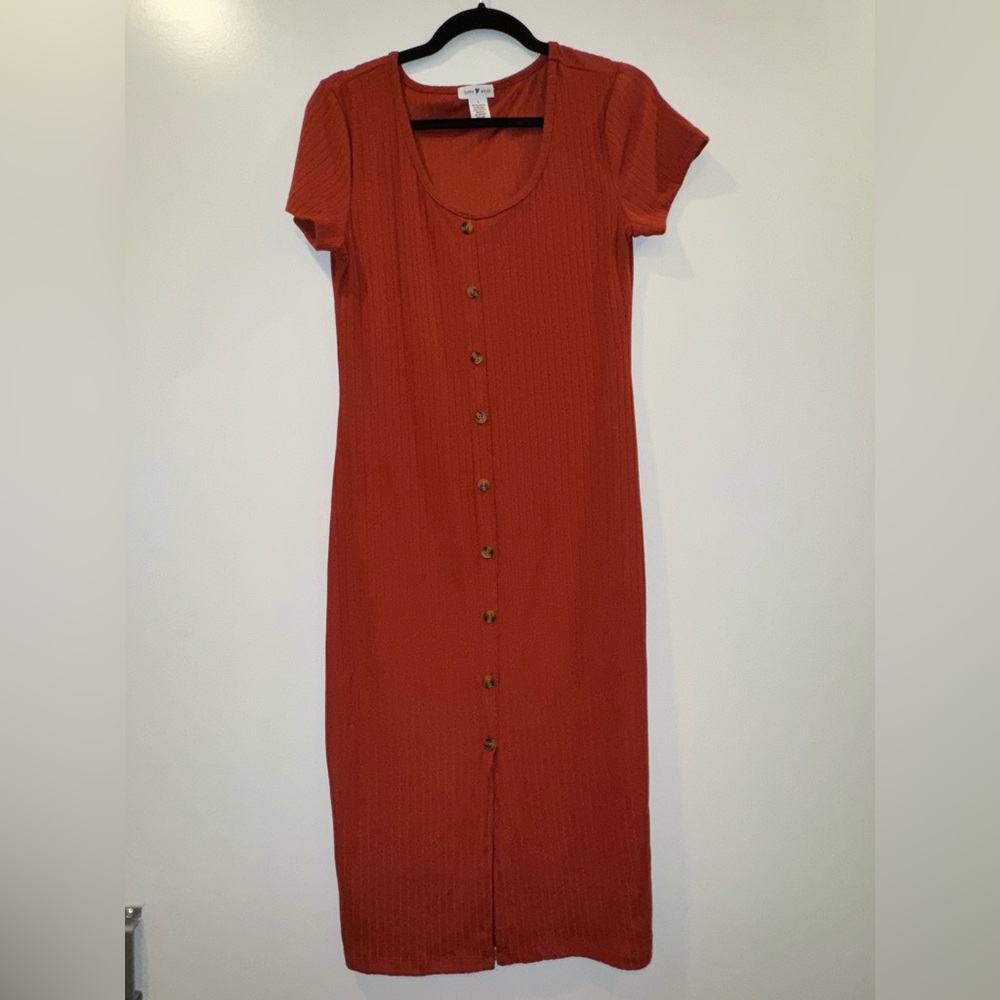 Midi Button Dress